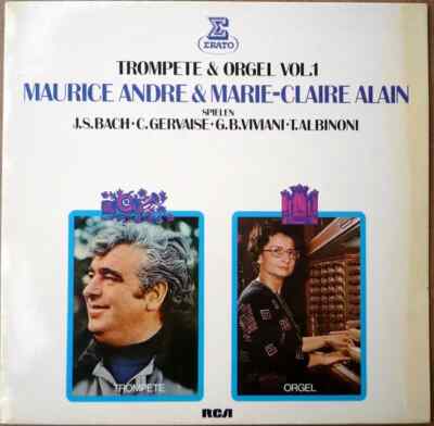 Maurice André & Marie-Claire Alain Trompete & Orgel Vol.1 NEAR MINT Vinyl LP