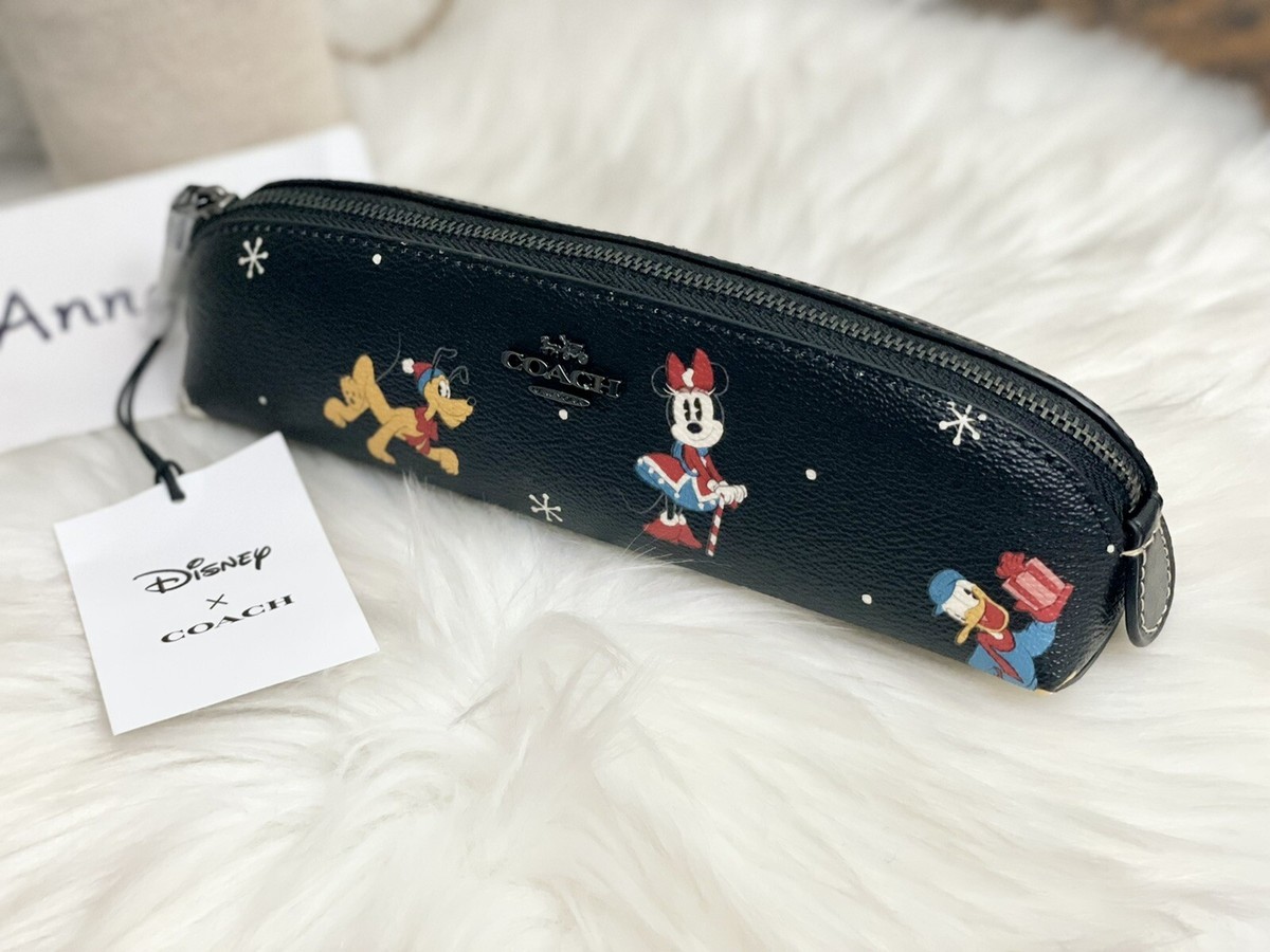 COACH Disney X Coach Pencil Case With Holiday Print | eBay