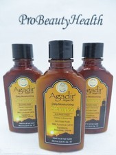 AGADIR ARGAN OIL Daily Moisturizing Shampoo 2.25 oz 3 bottles travel size 