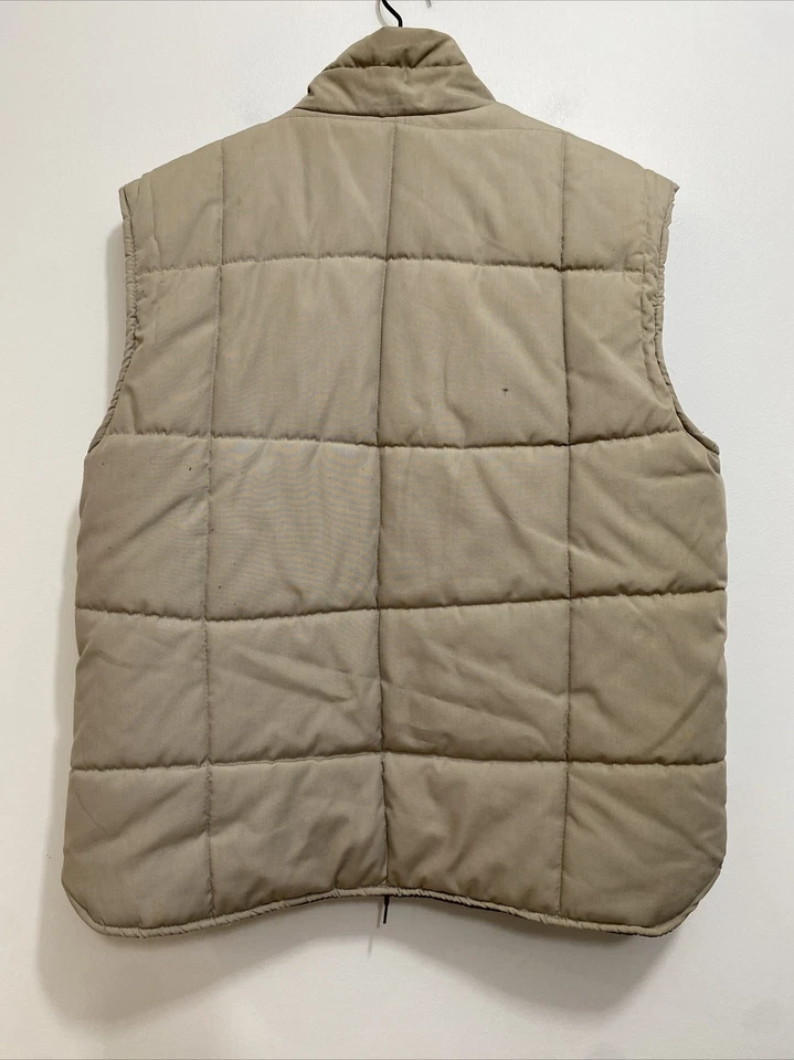 Chaleco acolchado beige vintage para hombre M 38/40 Northwest Territory camping al aire libre cálido Foto 2 de 4