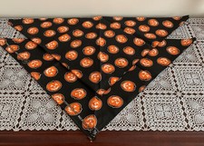 Set of New Halloween Pumpkin Dog Bandanas MEDIUM LARGE Tie On Scarf Brand New