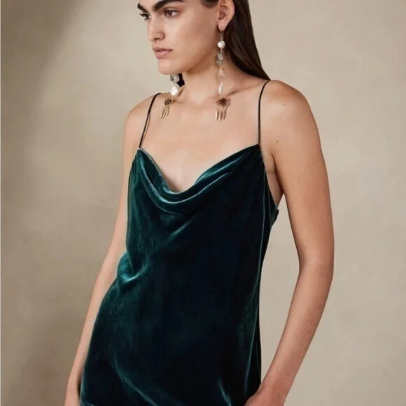 green emerald velvet dress Green Velvet Serena Dress Tuckernuck Green / XL main image 0
