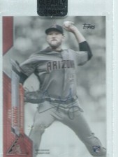 ALEX YOUNG 2020 TOPPS CLEARLY AUTHENTIC RED ON CARD AUTO ROOKIE RC #D 22/50