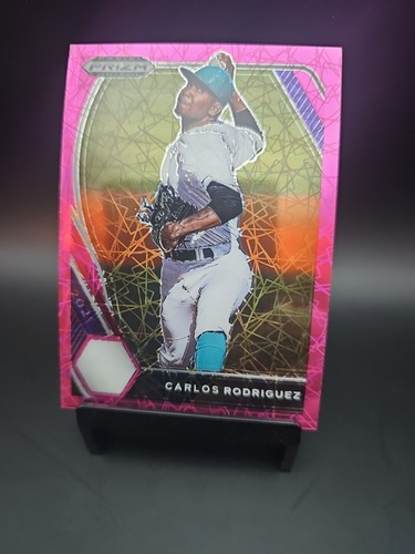 2021 Panini Prizm Draft Picks - Pink Velocity Prizm #PDP177 Carlos Rodriguez...