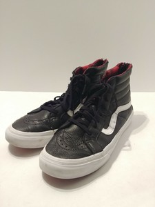 mens black leather vans size 7