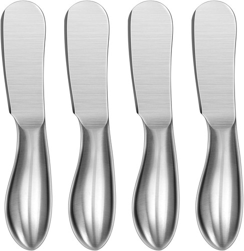 Ergonomic 4-Piece Spread Knife Set - Perfect for Cheese and Butter Lovers - Picture 3 of 9