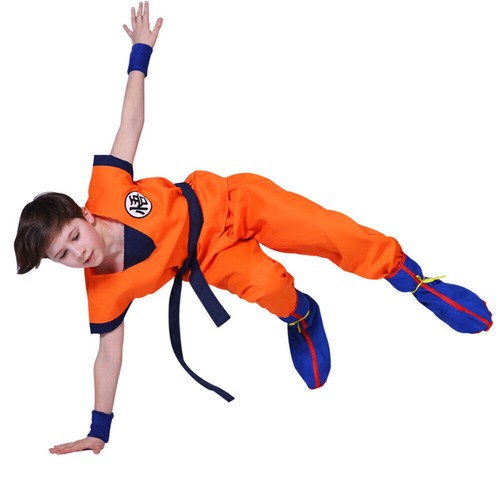 Niño Anime Dragon Ball Z Goku Disfraz Niño Niña Fiesta Juegos con disfraces Conjunto Halloween - Imagen 5 de 11