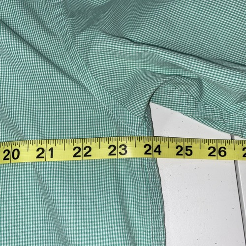Roundtree & Yorke Men's Shirt Size Large Green Blend Short Sleeve Button Up - Picture 6 of 7