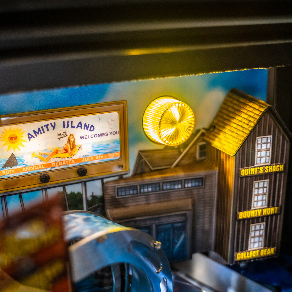 Stern Jaws Premium Pinball Machine With Installed Shaker Motor