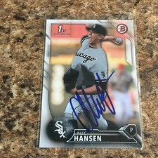 Alec Hansen Signed 2016 Bowman Draft Auto Rc Chicago White Sox