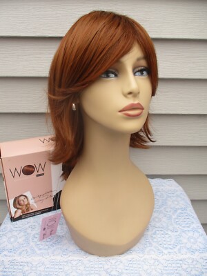 Luxhair Wow Wig CHIC LAYERS Lace Front Heat Friendly MED. AUBURN Daisy Fuentes