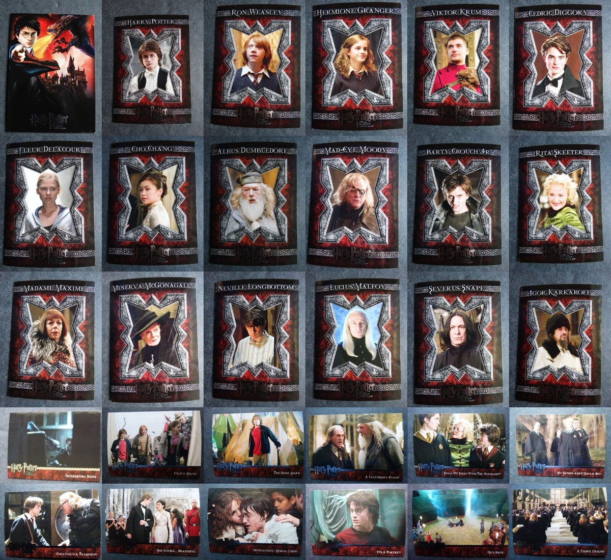 2005 ArtBox Harry Potter & Goblet of Fire Card Complete Your Set