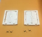 LIONEL 3472 MILK CAR DOORS WHITE 2 DOORS WITH SPRINGS, 3472 3482 3472-60  NEW