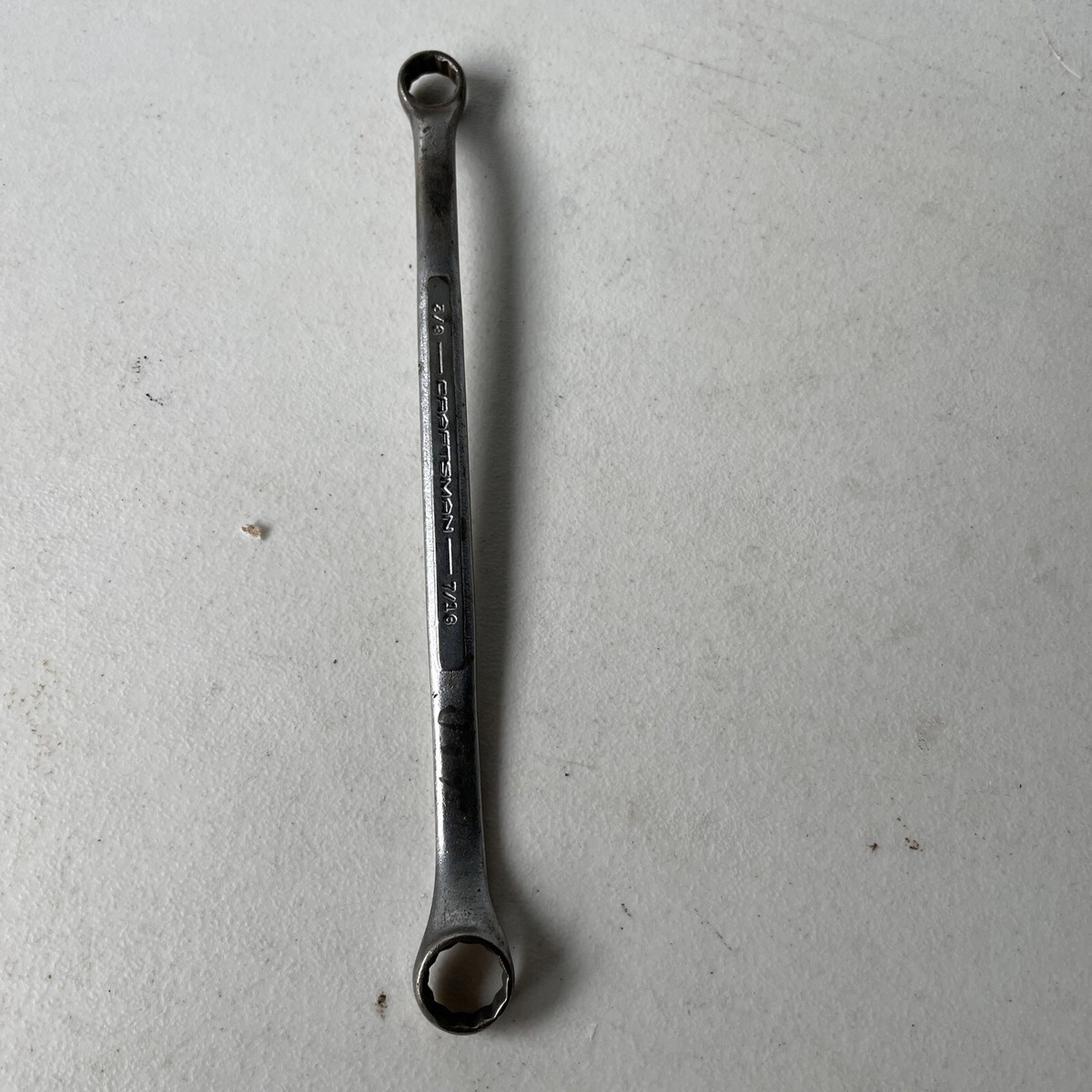 Vintage Craftsman USA -V- 7/16 & 3/8 box wrench (t9) | eBay