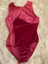 TUMBLEWEAR LEOTARD gymnastics dance BRIGHT PRINTED pink black teal NICE size 7/8