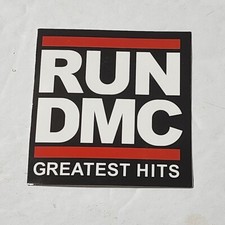 Run DMC Greatest Hits Square Band Sticker New 2 3/8