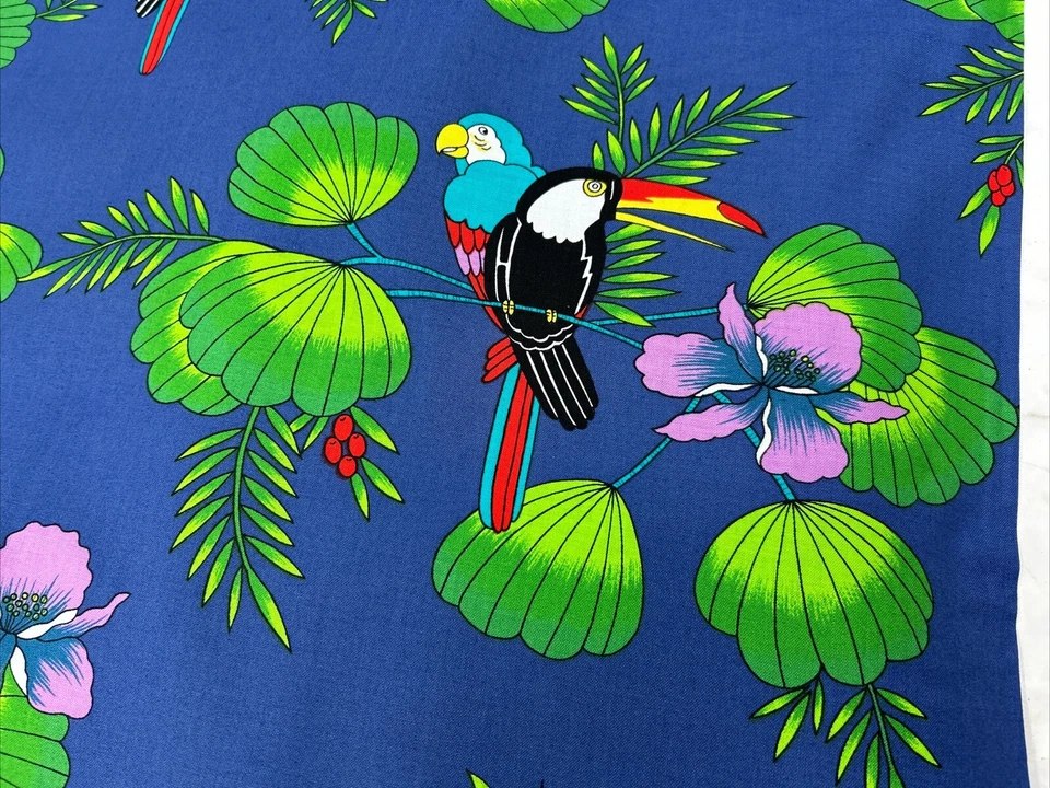 Alexander Henry Collection Torrid Zone Royal Blue Cotton 7-1/2 Yards 43” Wide - Image 4 of 4