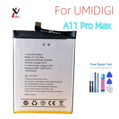 Replacement Battery for UMIDIGI A11 PRO MAX  Smart Cell Phone TOOLS