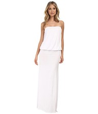 CULTURE PHIT RIENA STRAPLESS JERSEY MAXI LONG FULL DRESS WHITE SMALL NEW! $78