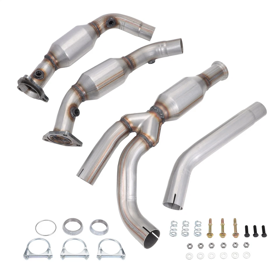 Y Pipe With Catalytic Converters for Chevy Silverado GMC Sierra 1500 2009-2013 Foto 4 de 4