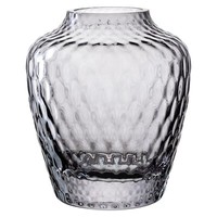 Leonardo Giulia Vase Blumenvase Dekovase Kalk-Natron-Glas Grau-Transparent H12Cm