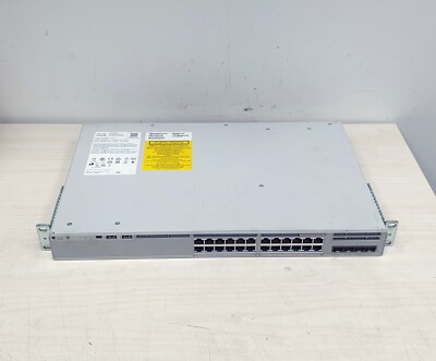 Cisco Catalyst 9200L C9200L-24P-4G-E 24 PoE+ 4x1G Ethernet Switch with 1 x PSU