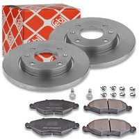 Febi Bremsscheiben Ø247Mm + BeläGe Vorne Passend FüR Peugeot 206 Citroen Xsara