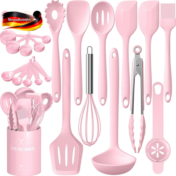 Silikon KüChenhelfer Set 22-Teilig Antihaft HitzebestäNdig SpüLmaschinenfest-image
