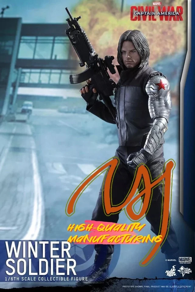 NUEVO Hot Toys MMS 351 Capitán América 3 Guerra Civil Soldado de Invierno Bucky EN STOCK Foto 3 de 4