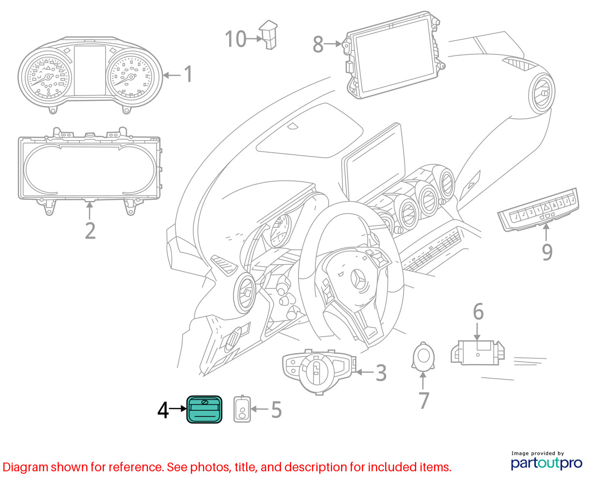 Mercedes-Benz SLS AMG Headlight switch