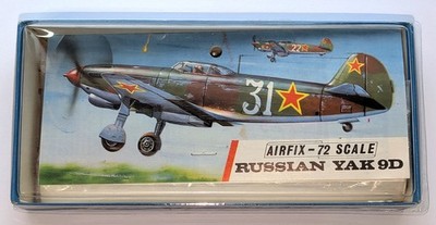 Plasty Airfix 114 Yakovlev YAK 9 D  T3 Bausatz aus den 60er Jahren
