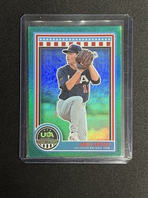 2025 Panini Stars and Stripes - Jamie Arnold #39 Green (RC)