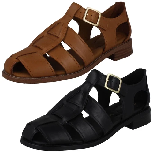 Scarpe da pescatore donna Clarks ballerine in morbida pelle con cinturino estive Hana Sun