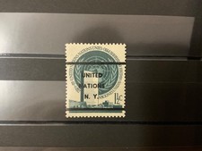 NATIONS UNIES. 1952/58. N°2a. TIMBRE PREOBLITERE TOUJOURS SANS GOMME. 80 EUROS.
