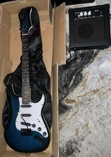 39" Full Size Electric Guitar with Amp, Case and Accessories Beginner Package