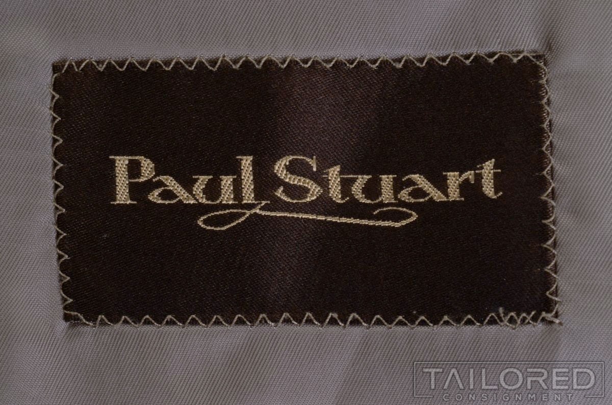 PAUL STUART Solid Gray 100% Wool Jacket Pants SUI… - image 5