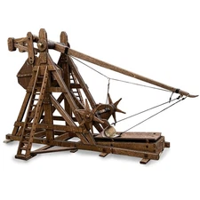 MINI Trebuchet Model Kit - DIY Wooden Catapult for STEM Projects and Fun