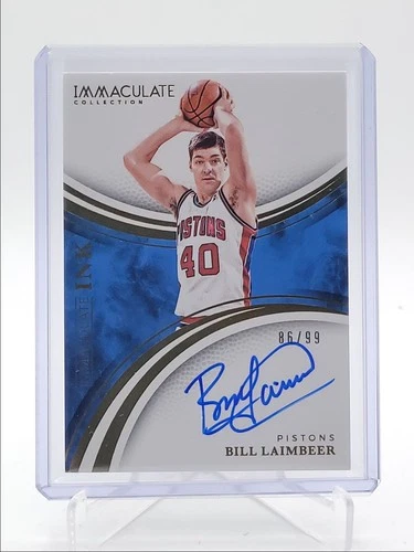 BILL LAIMBEER 2024-25 IMMACULATE INK AUTOGRAPH PISTONS AUTO /99 Q7018