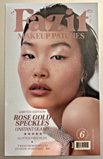 Makeup Patches - Rose Gold - Face Glitter Speckles Freckles Glow Up, Pack of 6