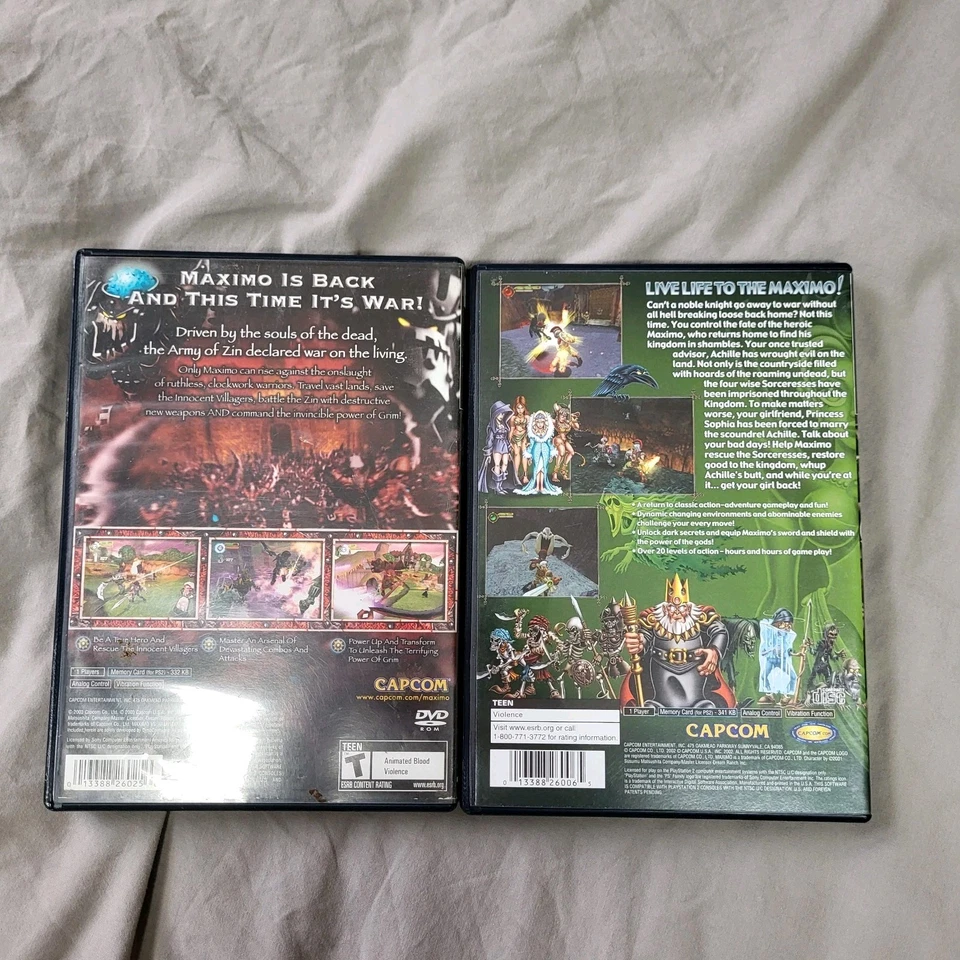 Maximo: Army of Zin & Maximo Ghosts to Glory (PlayStation 2, PS2) CIB - Image 2 of 3