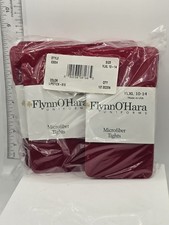 Flynn O  Hara YL/XL 10-14 Lipstick Red Cotton Spandex Tights - Brand New