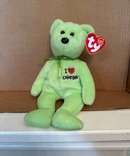 NWT Ty Beanie Baby Green Teddy Bear Colorado