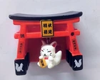 Fushimi Inari Shrine Torii white Fox Ceramic Magnet Kyoto Japan refrigerator