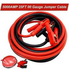 Auto Jumper Cables 00 Gauge 5000amp 25ft Automotive Booster Cables For Car Van
