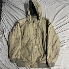 Carhartt Quick Duck Jacket Sz XL Brown Jefferson Active Lined 101493 Distressed