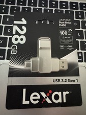 Lexar D40E 128GB Dual USB 3.2 Gen 1 Type-C Jump Drive, USB-C  USB-A Mac  PC