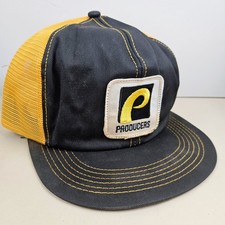 Vintage USA MADE K Products Producers Farm Patch Trucker Hat Snapback Cap