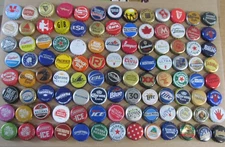 104 WORLDWIDE MIX BEER CAPS CURRENT & RETIED/OBSOLETE MIXED BEER CAP BOTTLE SET