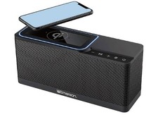 Emerson ER-BTW100 Portable Bluetooth Speaker with 20 Watt Stereo QI Wireless New