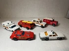 Lot of 6 Vintage Matchbox Emergency Vehicles 1:64 Diecast (READ USED)